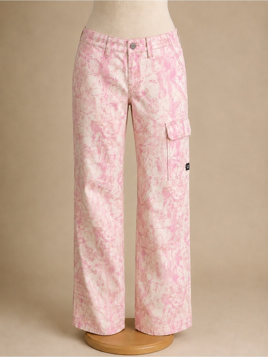 True Religion Denim - True Religion Pink and Cream Camo Jeans